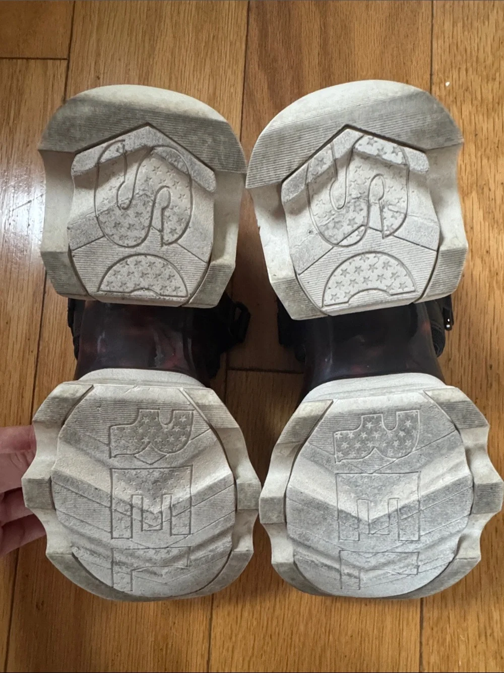 Sorel Black Platform Sandals with White Chunky Sole